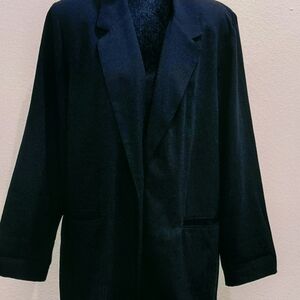 Sag Harbor Black Women's Plus Size Blazer, 16W